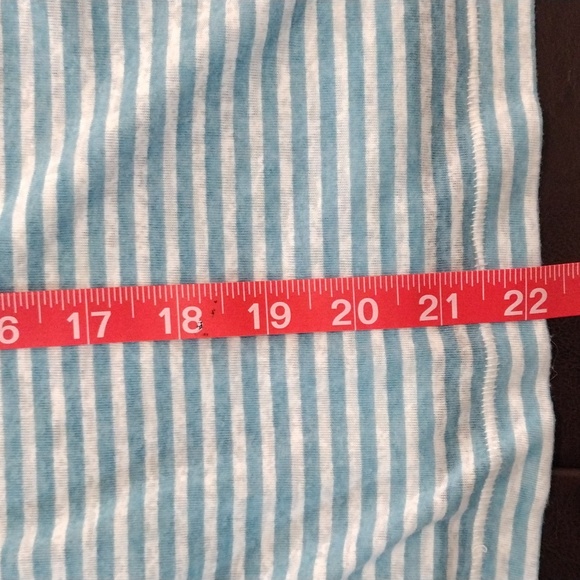 EUC Ann Taylor Loft Blue and White T-Shirt - Picture 10 of 10